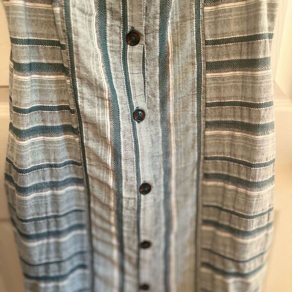 Roxy Blue and White Striped Dress - Picture 5 of 10